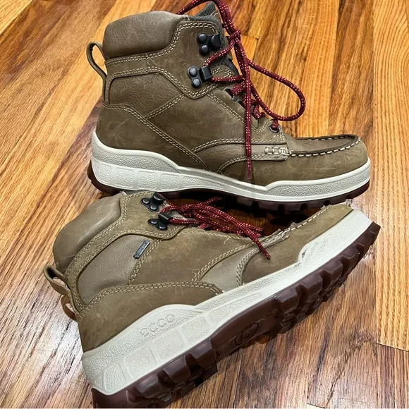 ECCO Gore tex Women's Tan Track 25 High Hiking Boot Size EU 38‎ - Picture 6 of 9